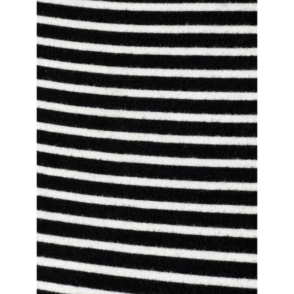 H&M Black & White Striped Long Sleeve Top XS Nautical Soft Comfortable - Picture 5 of 9